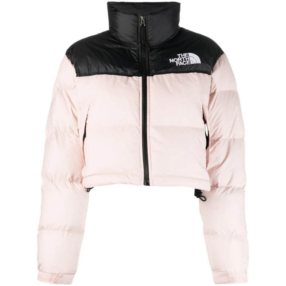 The North Face Bright Pink Cropped Puffer Jacket WMNS