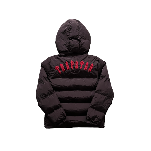 Trapstar Irongate Detachable Hooded Puffer Jacket Black Infrared