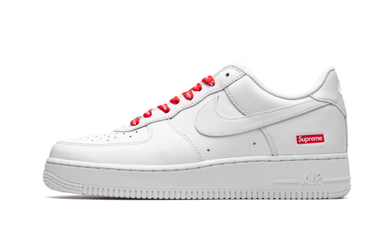 Air force 1 low supreme white restock best sale