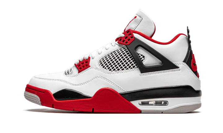 Air jordan 4 blanc best sale et rouge