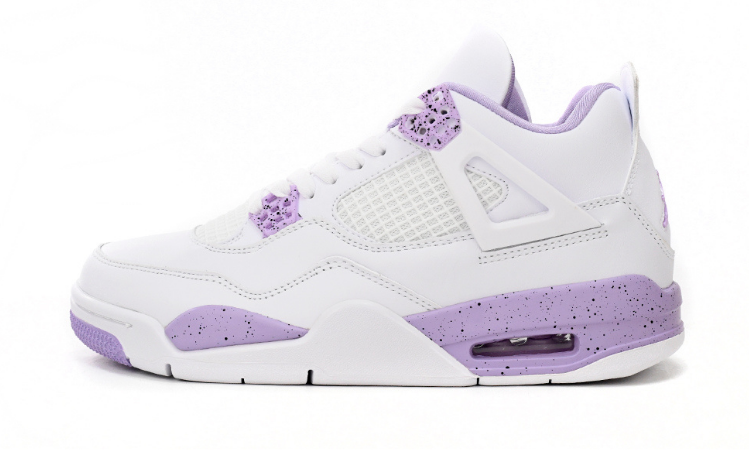 Jordan 4 white and purple sales