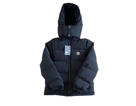 Trapstar Irongate Detachable Hooded Puffer Jacket Black