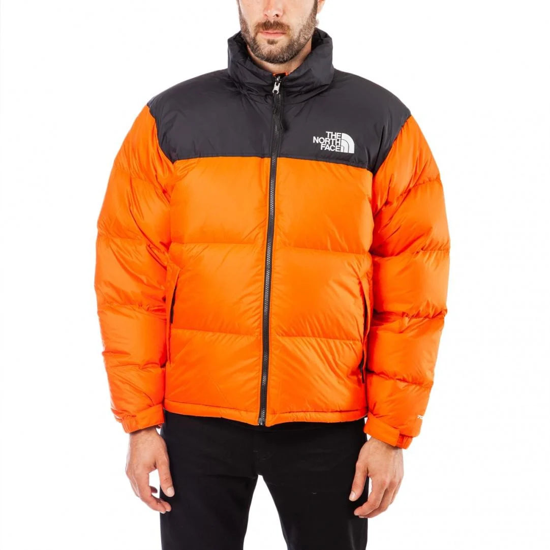 The North Face Orange Puffer Jacket
