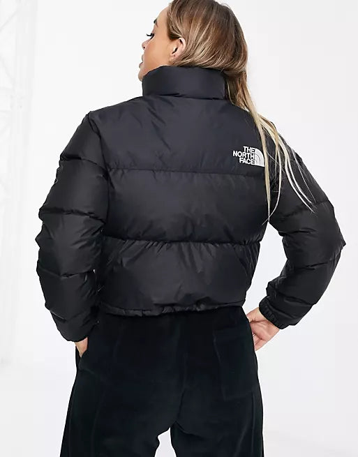 The North Face Black Cropped Puffer