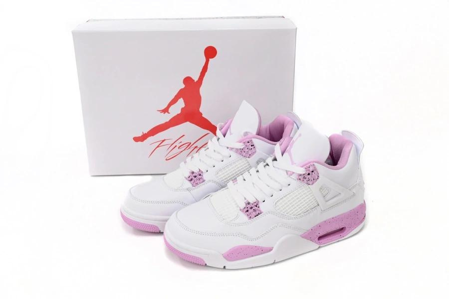 Jordan 4 white and pink hotsell