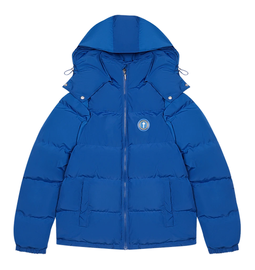 Trapstar Irongate Detachable Hooded Puffer Jacket Dazzling Blue