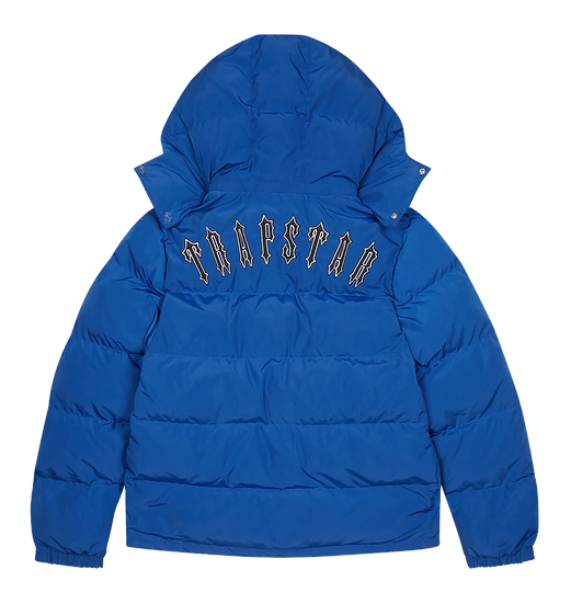 Trapstar Irongate Detachable Hooded Puffer Jacket Dazzling Blue