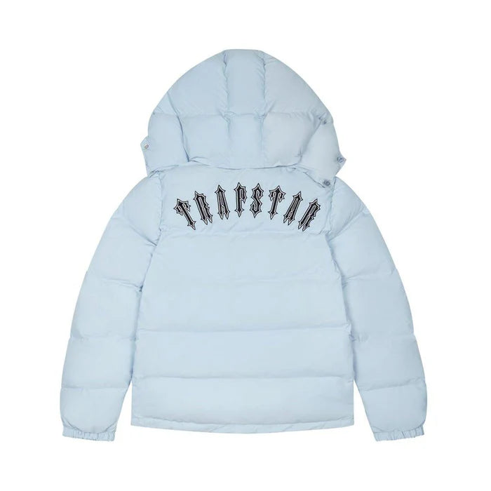 Trapstar Irongate Detachable Hooded Puffer Jacket Ice Blue