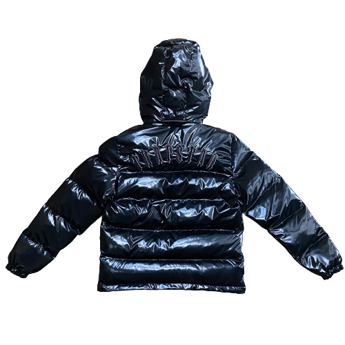 Trapstar Irongate Detachable Hooded Puffer Shiny Black