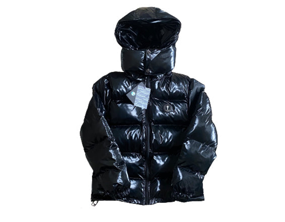 Trapstar Irongate Detachable Hooded Puffer Shiny Black – MasterySneakers