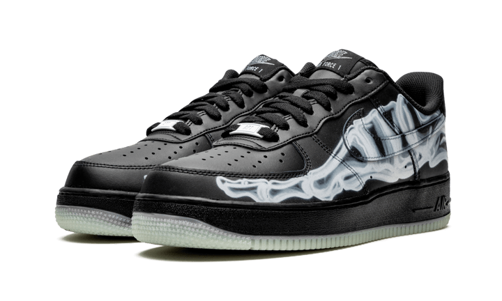 Air Force 1 Low Black Skeleton Halloween