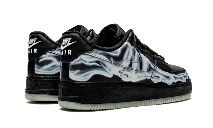 Air Force 1 Low Black Skeleton Halloween