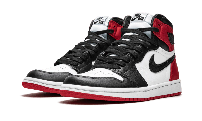 Jordan 1 black satin sales